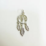 925 Sterling Silver Charm Tree Dreamcatcher - 1pc - Beadsy Beads