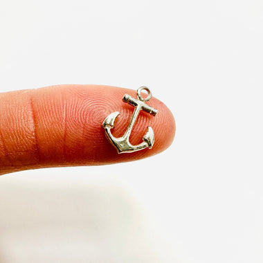 925 Sterling Silver Charms Anchor - 1pc - Beadsy Beads