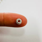 925 Sterling Silver Daisy Spacer 6mm- 1pc - Beadsy Beads
