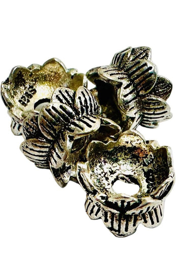 925 Sterling Silver Flower Spacer Bead 8mm- 1pc - Beadsy Beads