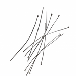 925 Sterling Silver Head Soft Pins 50mm - 10pcs - Beadsy Beads