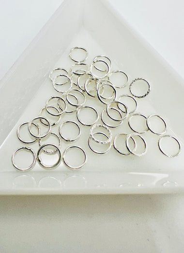 925 Sterling Silver Jump Ring 6mm - 6pc - Beadsy Beads
