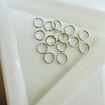 925 Sterling Silver Jump Ring Twisted 6mm - 6pcs - Beadsy Beads