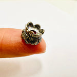 925 Sterling Silver Spacer Bead Flower 10mm - 1pc - Beadsy Beads