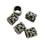 925 Sterling Silver Tube Bead 6mm- 1pc - Beadsy Beads