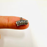 925 Sterling Silver Tube Bead Connector 13mm- 1pc - Beadsy Beads