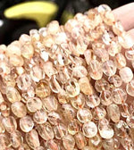 Authentic Citrine Potato Gemstones Beads 6*8mm -15 Inches Strand