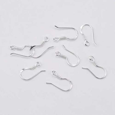 925 Sterling Silver Ear Hooks 10 pairs