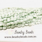 Authentic Green Angelite Potato Tumble Nugget Gemstones Bead 6-8mm -15.5" Strand