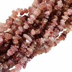 GENUINE Strawberry Quartz Chips Crystal Gemstone Beads Strands 85cm