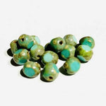Czech Glass Vintage Window Beads Antique Tricut 6mm - 20pcs