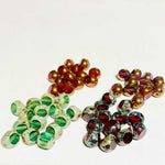 Czech Glass Vintage Window Beads Antique Tricut 8mm - 10pcs