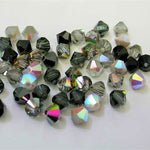 Swarovski Crystal Beads Bicone Crystal 4mm Black Diamond