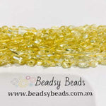 Authentic Lemon Quartz Potato Tumble Nugget Gemstones Bead 6-8mm -15.5" Strand
