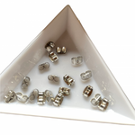 Hypoallergenic Stainless Steel Stud Earrings backing 20pcs