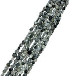 Authentic Eagle Eye Tumbled Nugget Gemstone Beads 6-8mm - 15.5" Strand