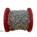 Nickel Free Silver Chain - Chain Link Beaded - 1 Metre