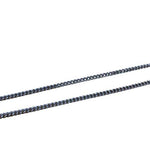 Nickel Free Tarnish Resistant Soldered Links Silver - Double Curb Style  - 1 Meter Bag