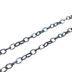 Nickel Free Tarnish Resistant Soldered Links Silver - Textured Cable Style  - 1.5 Meter Bag