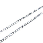 Nickel Free Tarnish Resistant Soldered Links Silver - Curb Style  - 1 Meter Bag