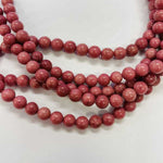 Rhodonite  Round Bead 'A' 6 mm strand