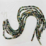 Indian Agate Round Crystal 15 inch Strand Choose a size