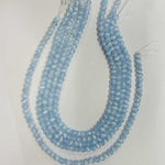 Lake Blue Selenite Round Strand of Beads 6mm