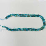 Crystal Turquoise Strand Round Bead 6mm 15 inches