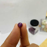 ''AAA''  Star Ruby Crystal  Round Gemstones Beads 6mm ( 2pcs)