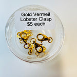 Gold Vermeil - Lobster Clasp - each