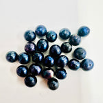 Cultured Freshwater Pearls Round Beads 8mm | Elegance and Purity in Night Blue