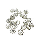 925 Sterling Silver  Flower Spacer Bead Cap - 1pc
