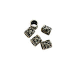 925 Sterling Silver  Tube Bead - 1pc