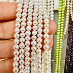Freshwater Round Pearl  3-4mm -15.5"inches Strand