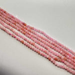 Pink Opal Peruvian Crystal Faceted Round Gemstones Beads 2mm -15.5" Strand
