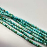 Authentic Hubei Turquoise Crystal Faceted Round Gemstone Beads 2mm - 15.5" Strand