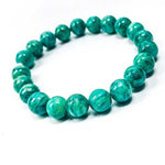Russian Amazonite / Swarovski Gemstone Bracelet size 8mm