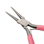 Carbon Steel Round Nose Pliers, Hand Tools, Polishing, Pink, 12x7.6x0.9cm
