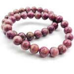 RARE Pink Watermelon Tourmaline Crystal Gemstone Bracelet size 8mm