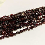 Authentic Red Garnet Potato Tumbled Nugget Gemstones Beads 6*8mm -15" Strand