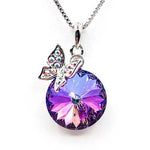 Swarovski Pendant Butterfly Round 12mm Multicolour
