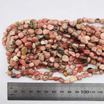 GENUINE Rhodochrosite Potato Nugget Gemstones Beads 6*8mm -15 Inches Strand
