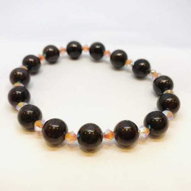 Swarovski / Garnet Gemstone Bracelet size 8mm