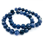 RARE! Iolite / Water Sapphire Gemstone Bracelet Faceted Round size 8mm