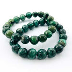 RARE!  Real Emerald Crystal Gemstone Bracelet size 9mm