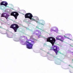 Rainbow Fluorite Loose Gemstone Beads 8mm 20pcs