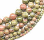 Unakite Round Gemstone Beads - 15.5" Strand | Embrace Emotional Healing and Spiritual Balance