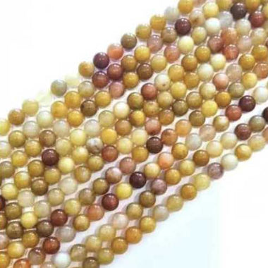 Fortune Jade Round Gemstone Beads - 15.5" Strand | Embrace Abundance and Fortune with Spiritual Serenity