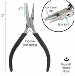 The Bead Smith Round Concave Pliers