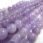 Authentic Best Quality Lavender Amethyst Round Beads - 15.5 inches Strand
